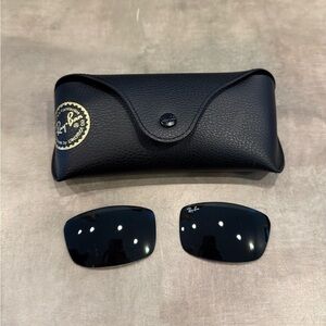 Ray-Ban black sunglasses case and lenses
